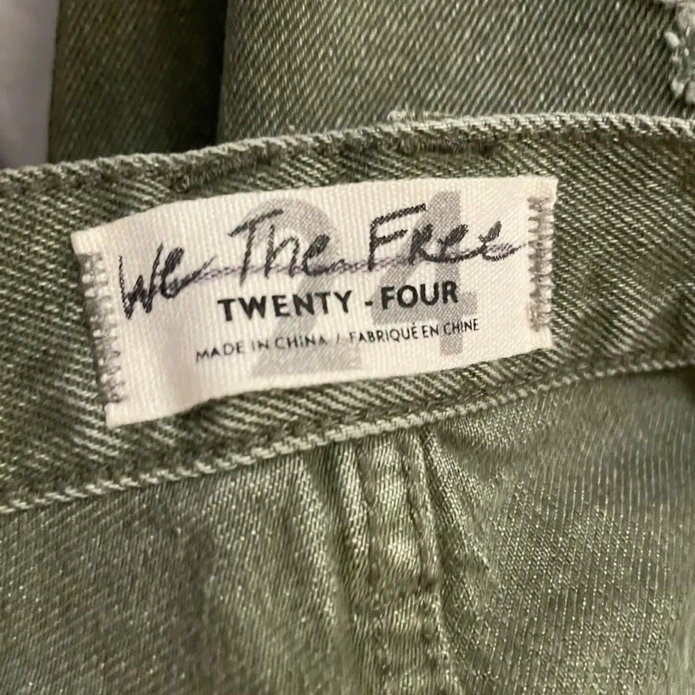 New We The Free Denim Bermuda Shorts Free People Women Size 24